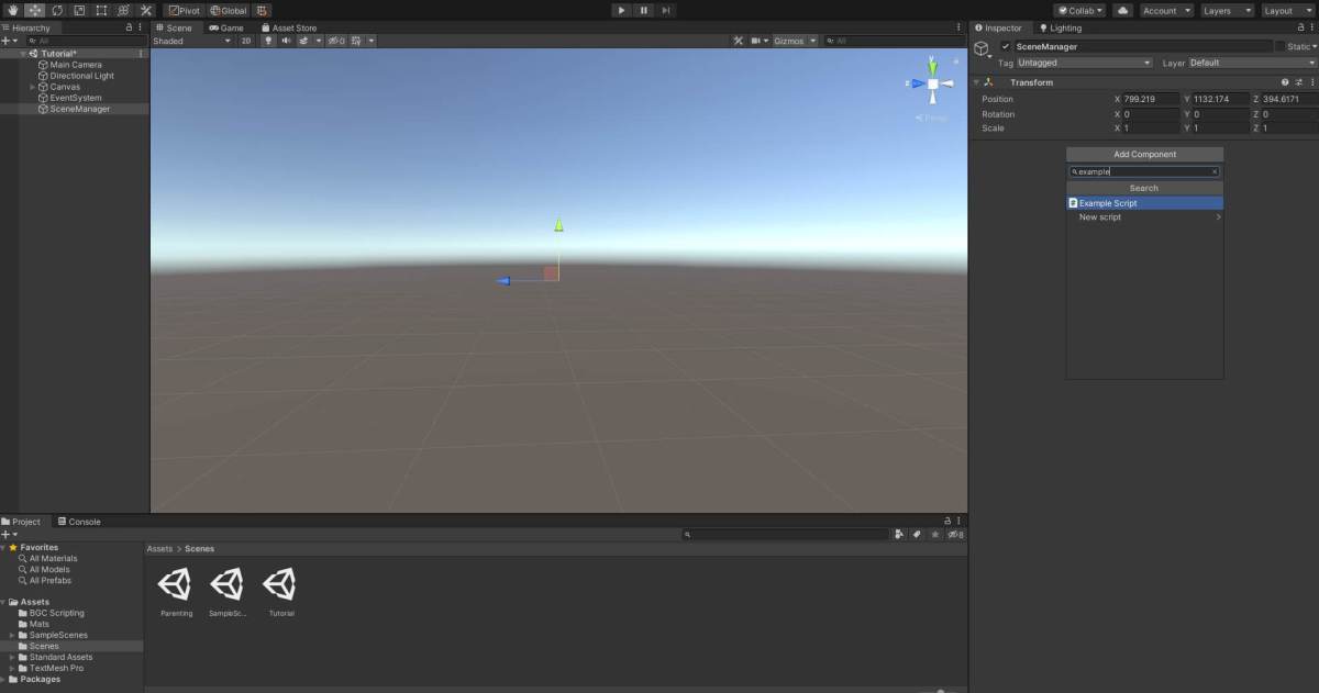 Unity Scene Manager Tutorial Vionixstudio