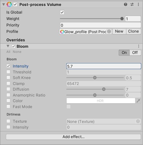 Unity post processing volume component