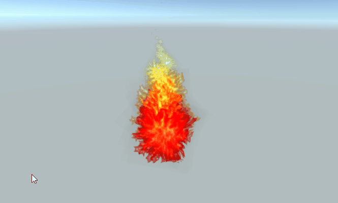 Final output burning fire