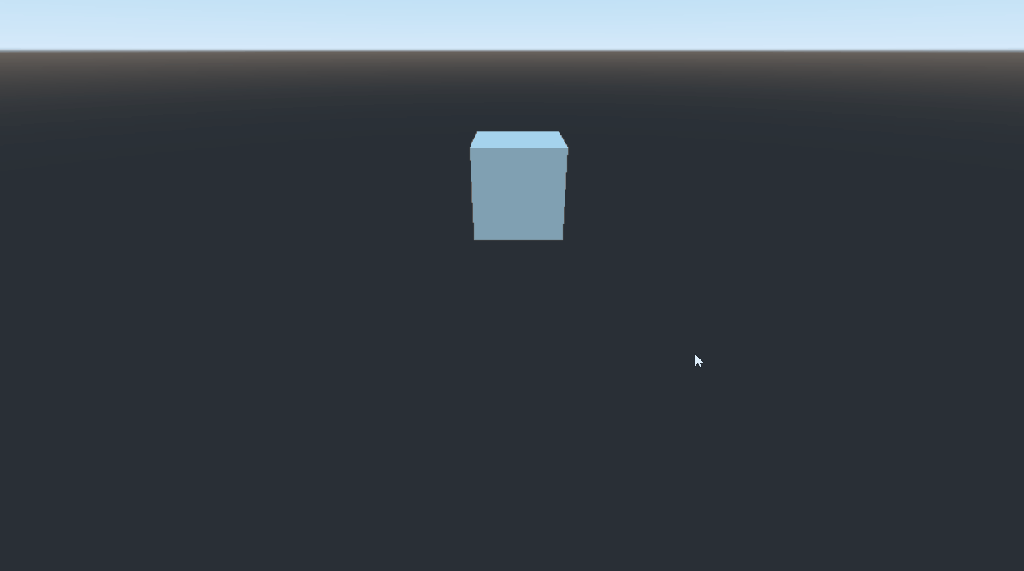 3D cube moving around based on keyboard input