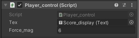 Assigning the public variable in Player_control script