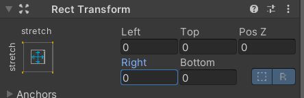 Setting the margins for anchor