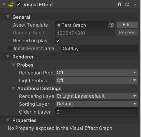 Visual Effect component