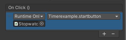 Adding unity timer script to button