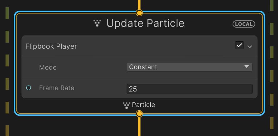 Blocks in Update particle module.