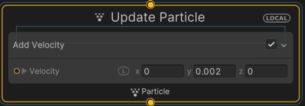 Update Particle module